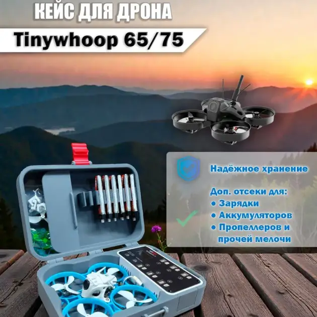 Кейс для дрона Tiny Whoop 65/75
